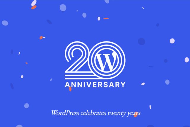 WordPress 20 Anniversario