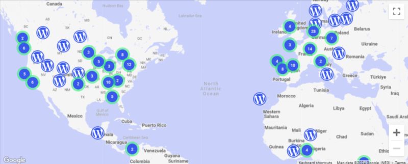 Mapa Eventos WordPress